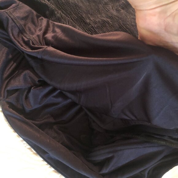 David Meister Navy One-Shoulder Beaded Cocktail Dress – Size 12 - Picture 14 of 14